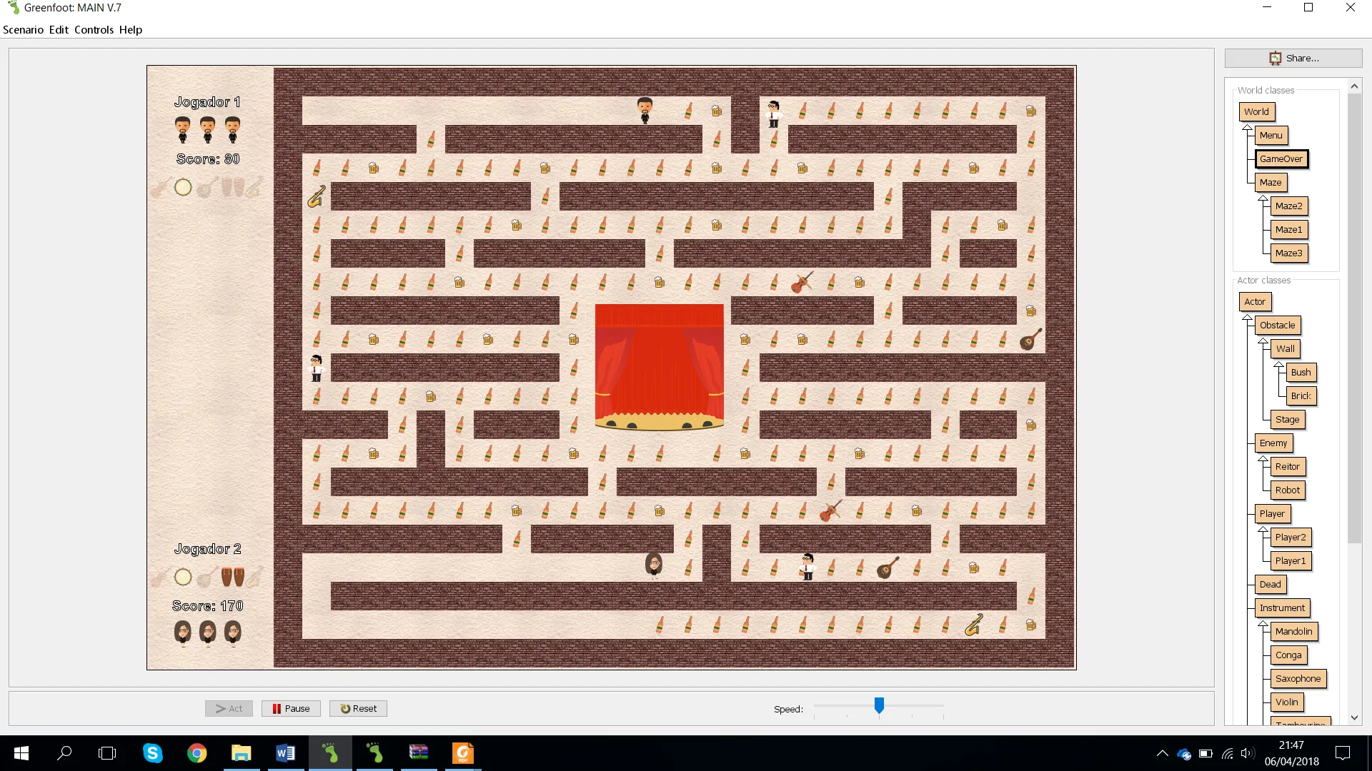 TUNA — Greenfoot Maze Game — 2/3